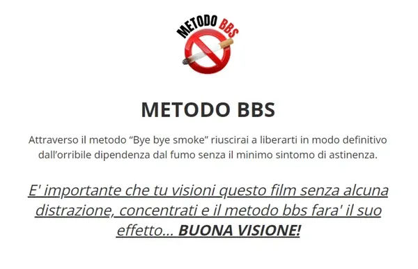 Come smettere di fumare – Metodo bye bye smoke