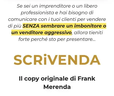 Scrivenda – Frank Merenda