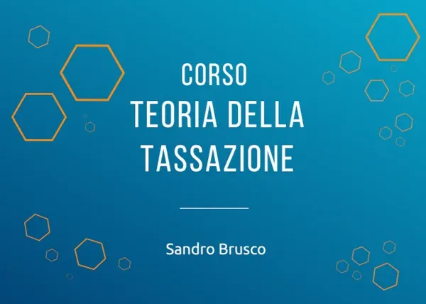 Teoria della Tassazione – Theory & Data